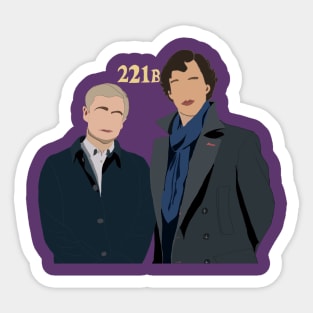 Sherlock & John Sticker